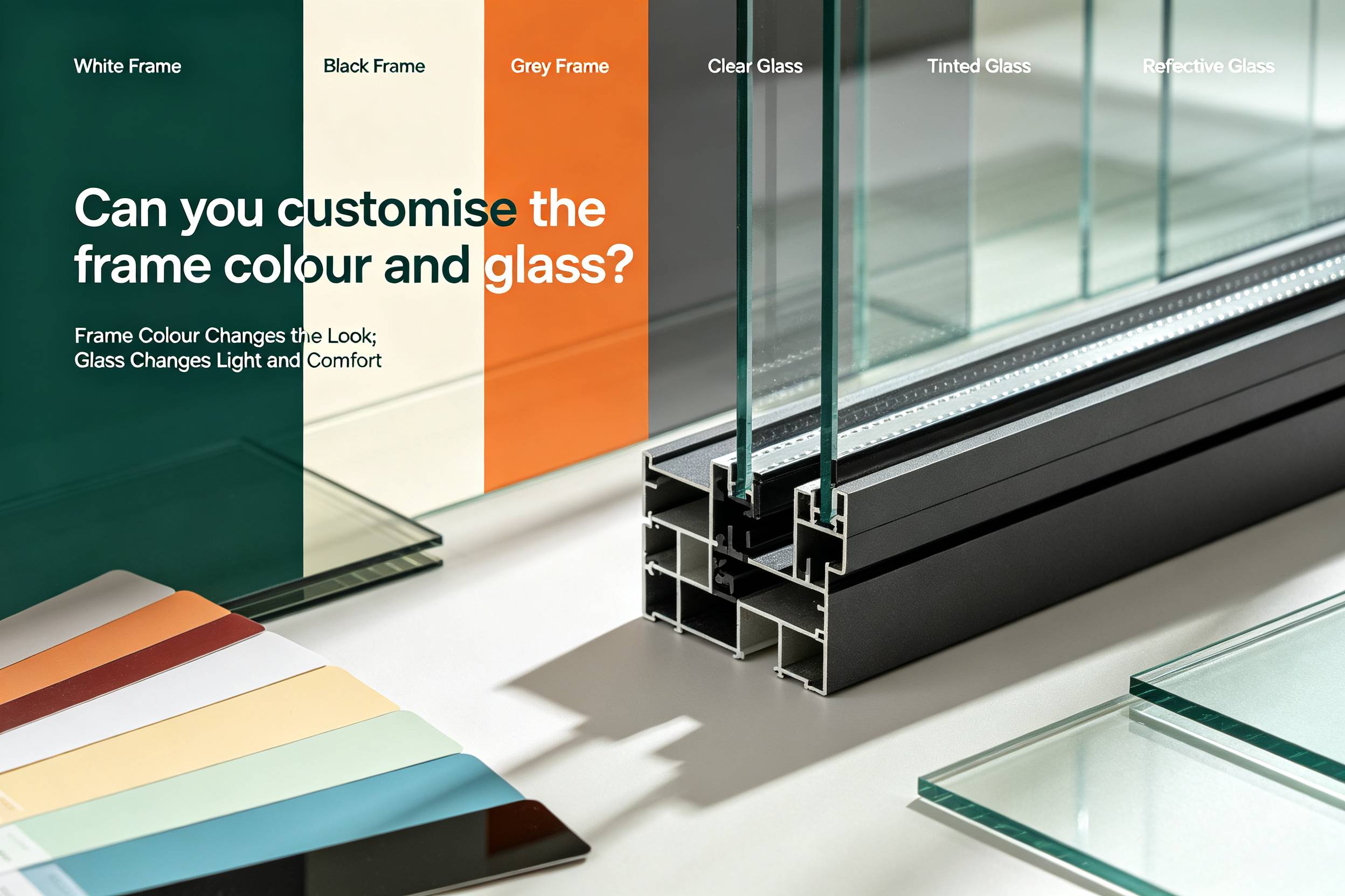 Can you customise the frame colour and glass