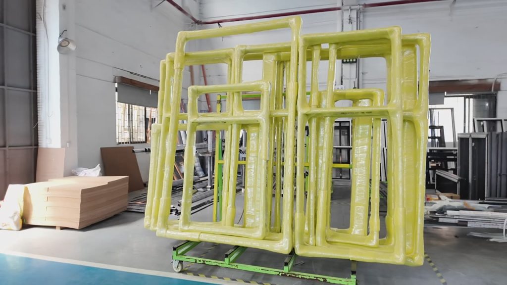 Mobile Racks for Aluminum Window Frame Handling