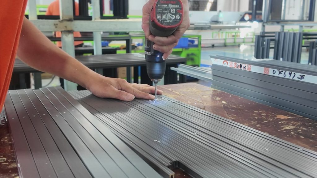 Hardware Fastening on Aluminum Window Frames