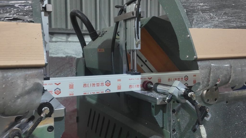 Industrial Saw Cutting for Window Frame Corners