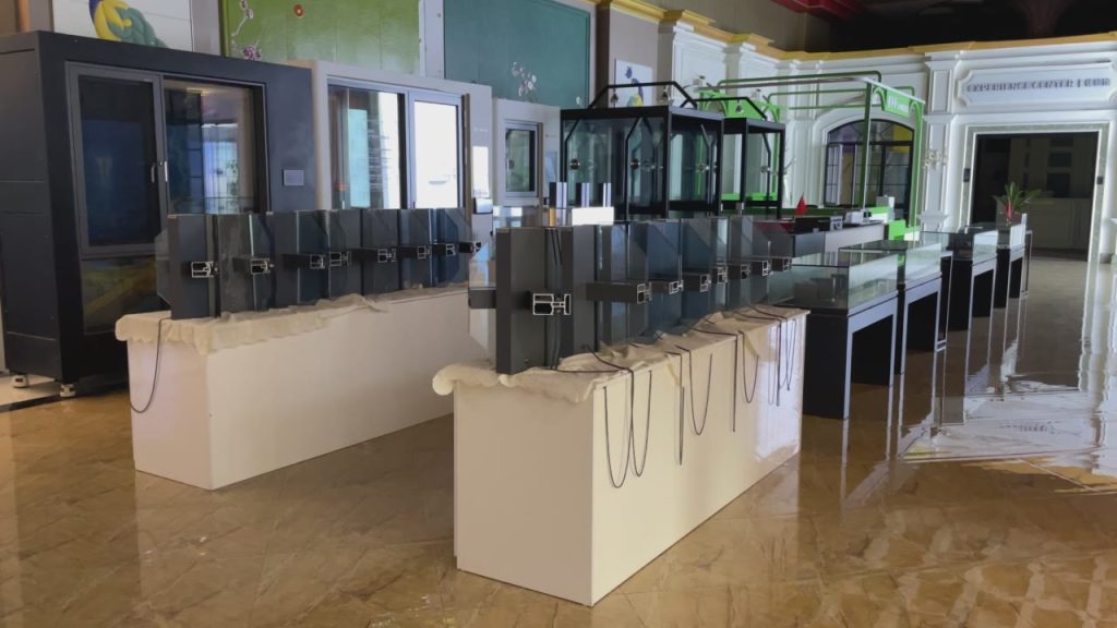 Window Hardware and Frame Display Island
