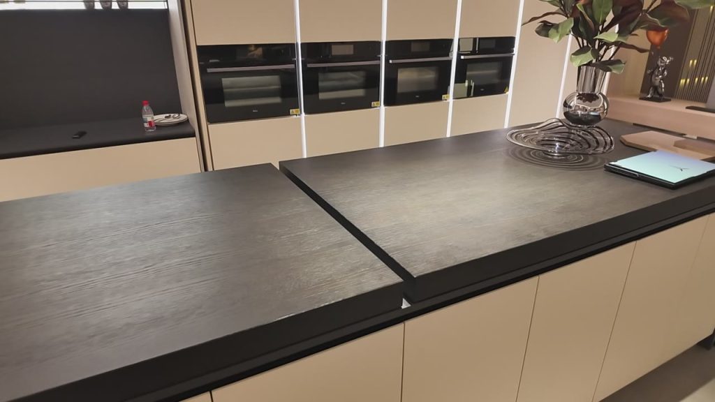 Kitchen Drawer and Worktop Storage Detail