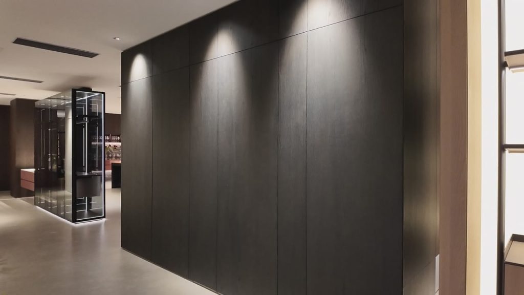 Minimalist Wall Panel and Concealed Lighting Design